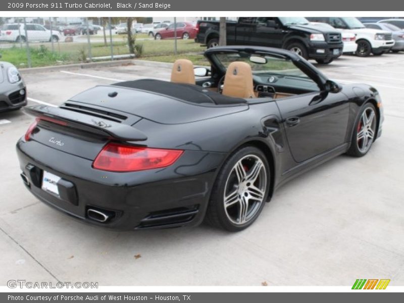 Black / Sand Beige 2009 Porsche 911 Turbo Cabriolet