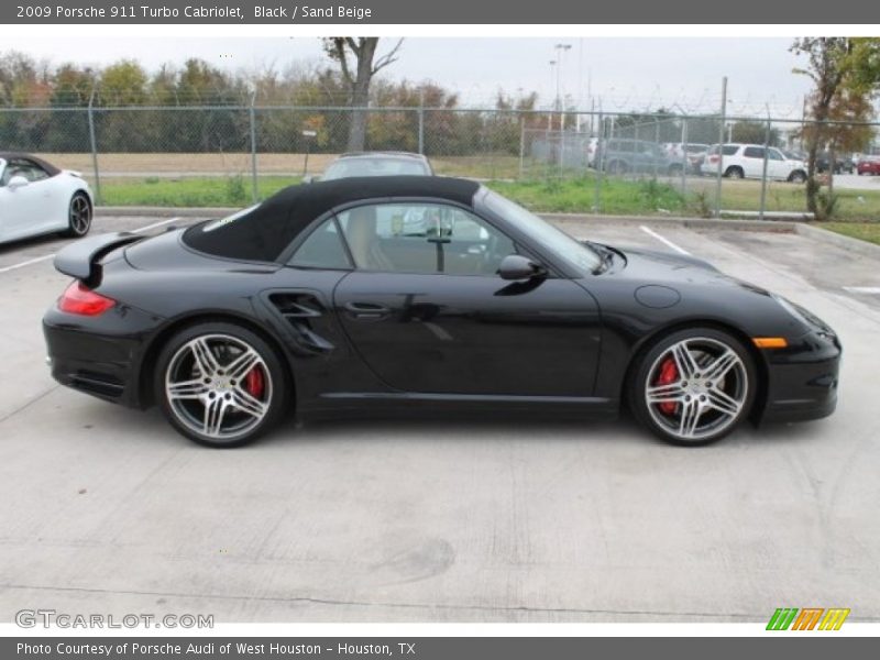 Black / Sand Beige 2009 Porsche 911 Turbo Cabriolet
