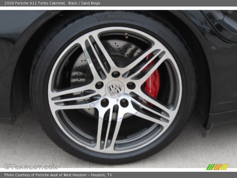 Black / Sand Beige 2009 Porsche 911 Turbo Cabriolet