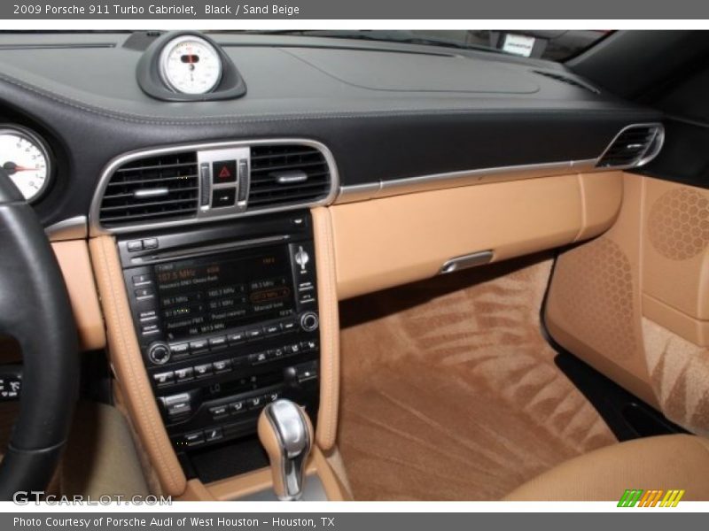 Black / Sand Beige 2009 Porsche 911 Turbo Cabriolet