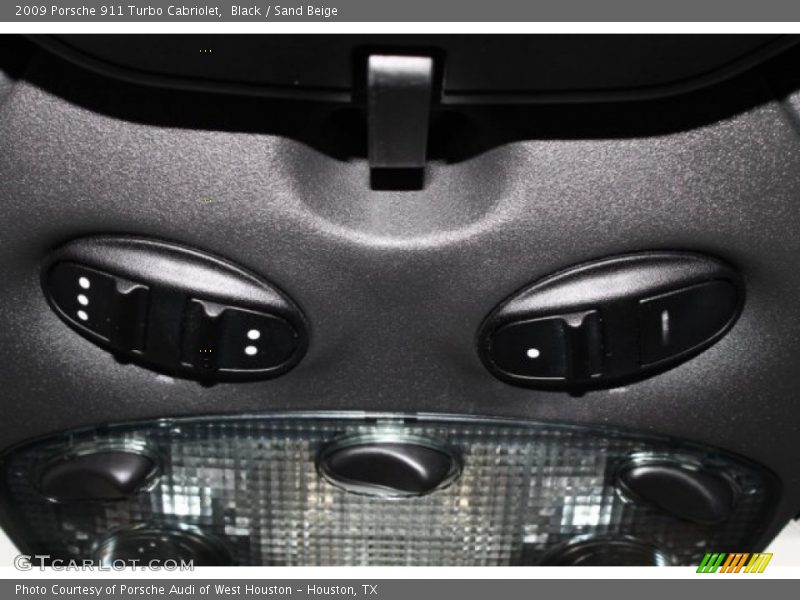 Black / Sand Beige 2009 Porsche 911 Turbo Cabriolet