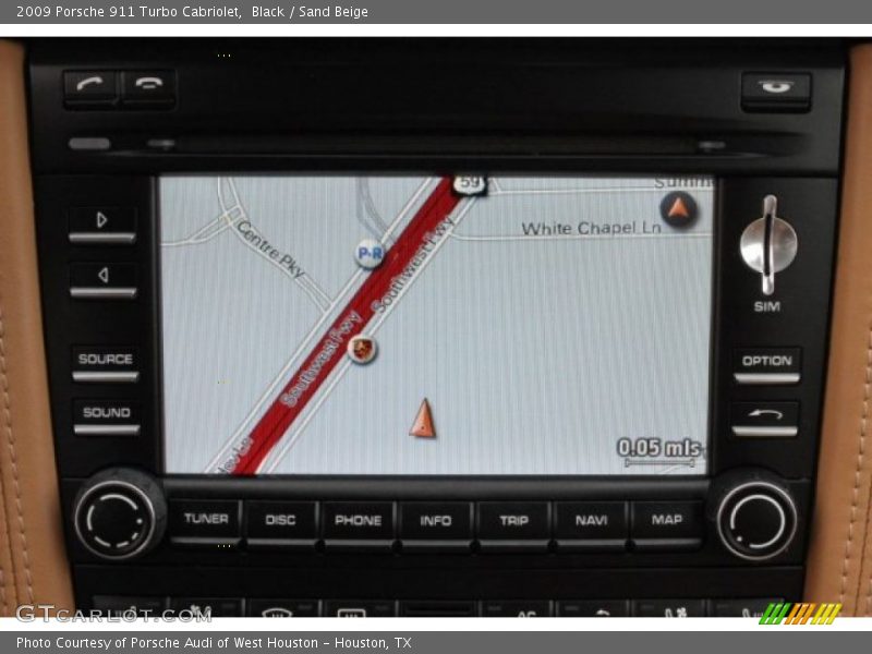 Black / Sand Beige 2009 Porsche 911 Turbo Cabriolet
