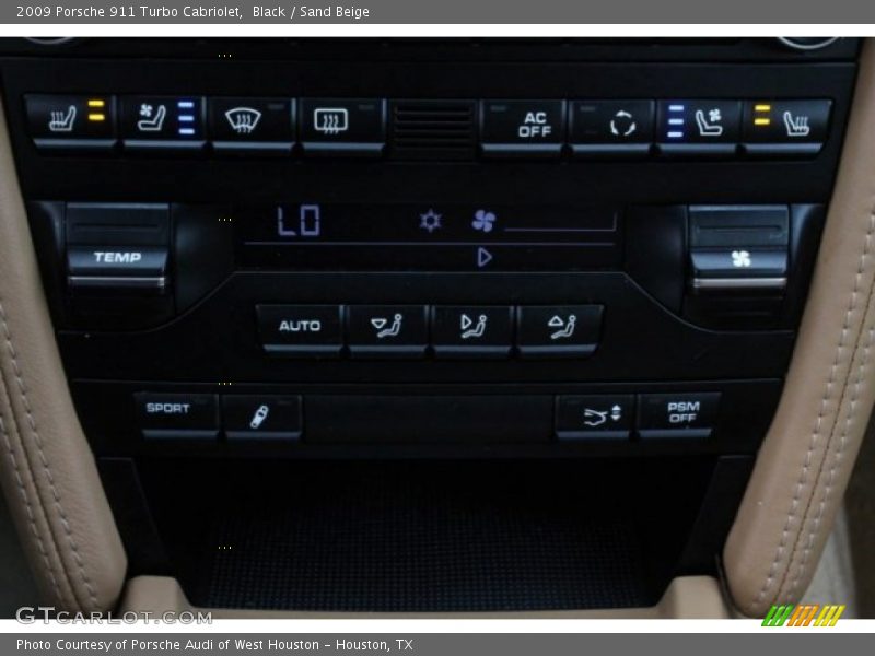 Black / Sand Beige 2009 Porsche 911 Turbo Cabriolet