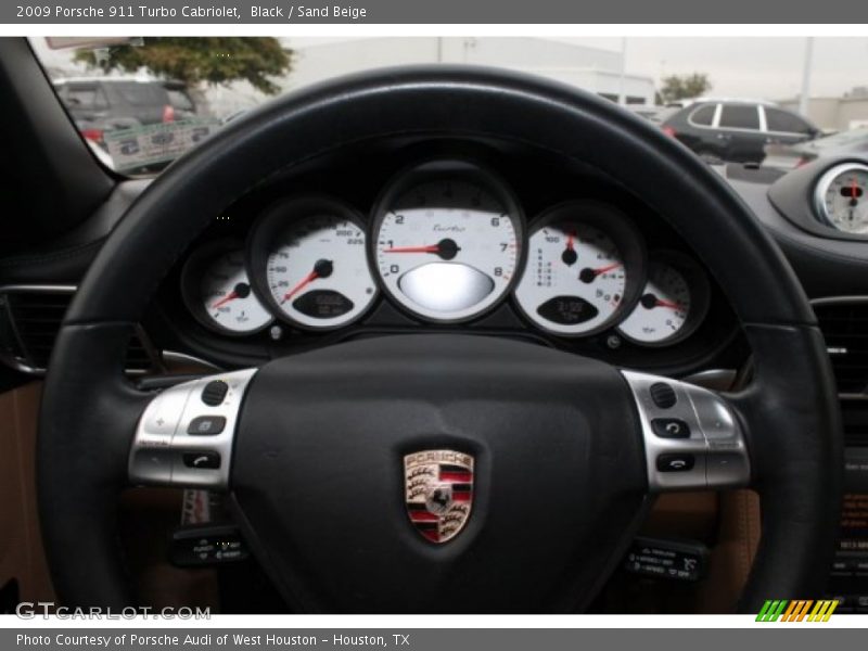 Black / Sand Beige 2009 Porsche 911 Turbo Cabriolet