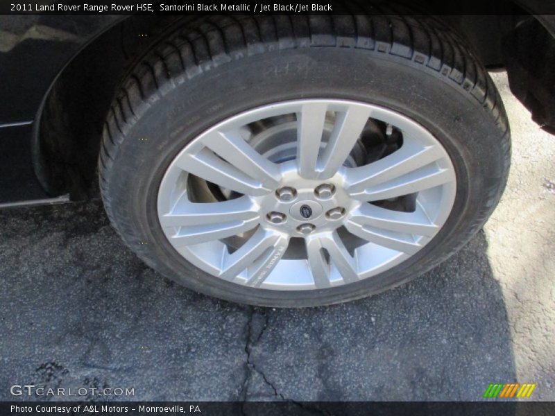 Santorini Black Metallic / Jet Black/Jet Black 2011 Land Rover Range Rover HSE