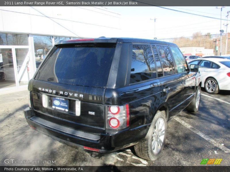 Santorini Black Metallic / Jet Black/Jet Black 2011 Land Rover Range Rover HSE