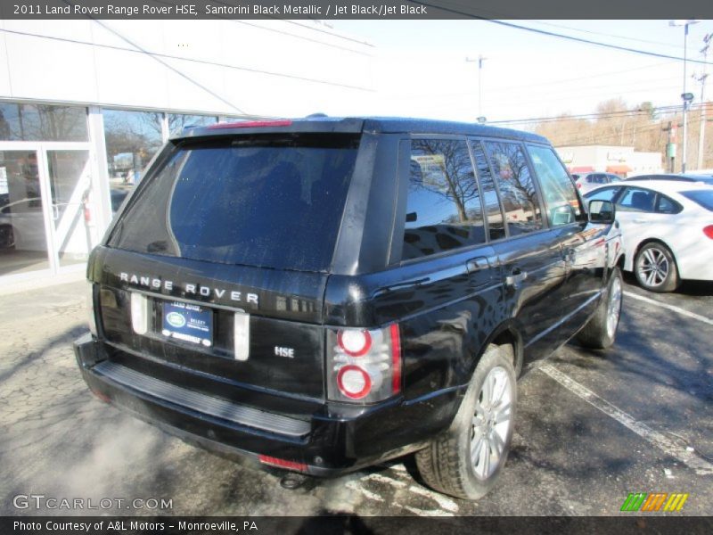 Santorini Black Metallic / Jet Black/Jet Black 2011 Land Rover Range Rover HSE