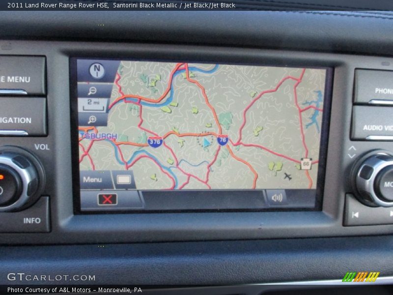 Santorini Black Metallic / Jet Black/Jet Black 2011 Land Rover Range Rover HSE