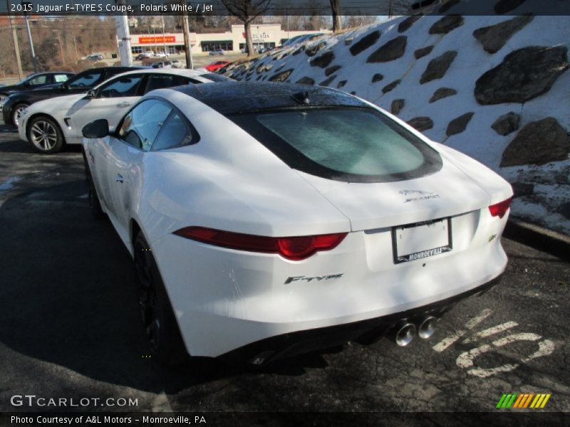 Polaris White / Jet 2015 Jaguar F-TYPE S Coupe