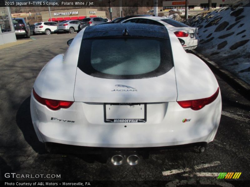 Polaris White / Jet 2015 Jaguar F-TYPE S Coupe