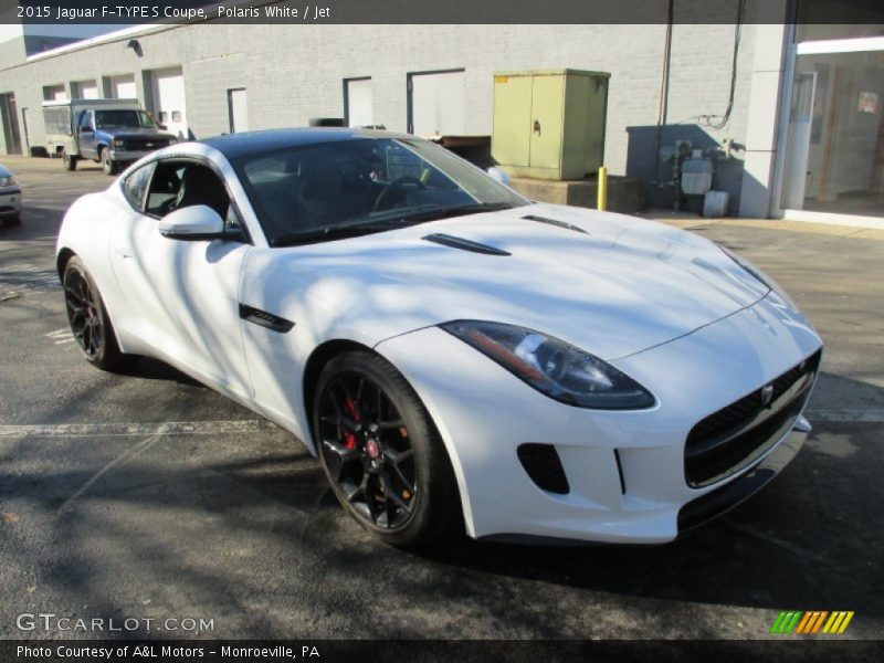 Polaris White / Jet 2015 Jaguar F-TYPE S Coupe