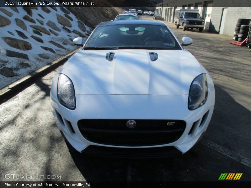 Polaris White / Jet 2015 Jaguar F-TYPE S Coupe