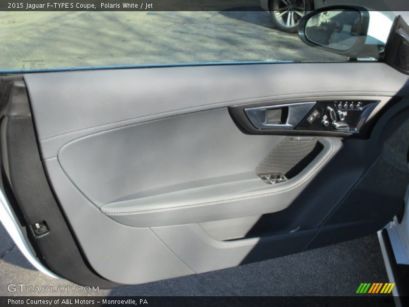 Polaris White / Jet 2015 Jaguar F-TYPE S Coupe