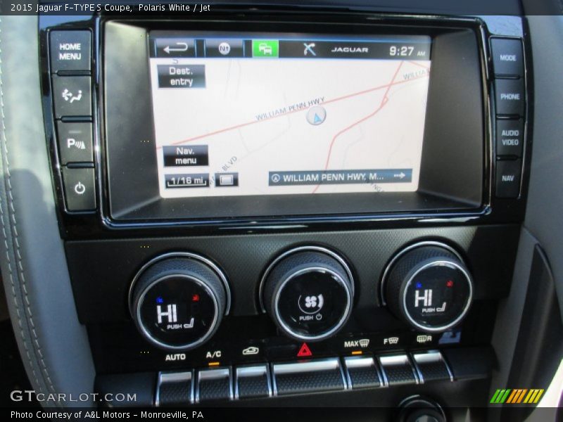 Controls of 2015 F-TYPE S Coupe