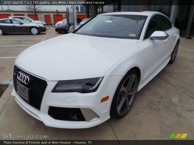 Ibis White / Black Perforated Valcona 2015 Audi RS 7 4.0 TFSI quattro