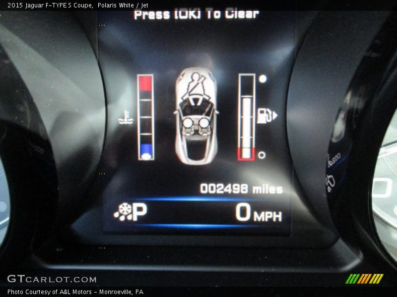Polaris White / Jet 2015 Jaguar F-TYPE S Coupe