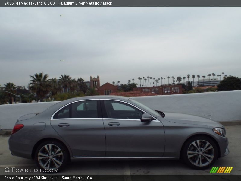 Paladium Silver Metallic / Black 2015 Mercedes-Benz C 300