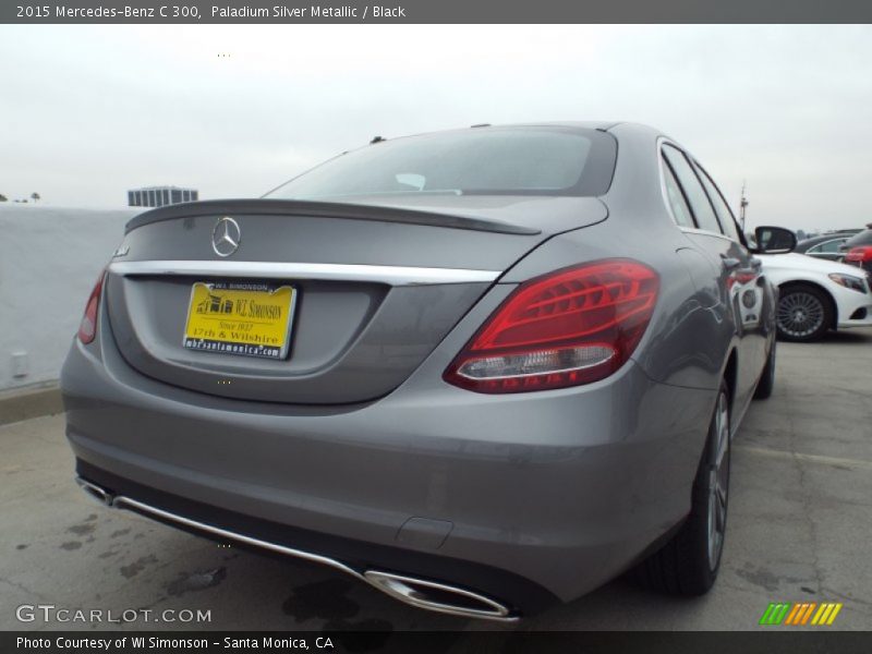 Paladium Silver Metallic / Black 2015 Mercedes-Benz C 300