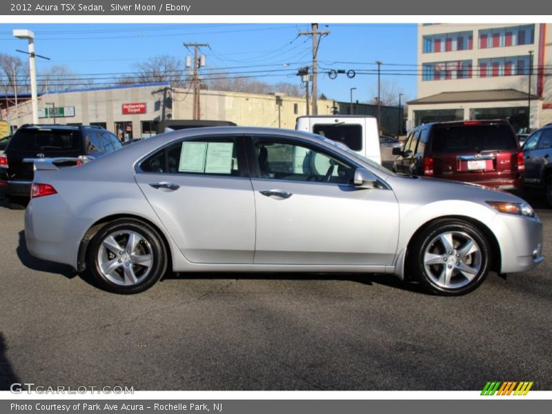 Silver Moon / Ebony 2012 Acura TSX Sedan