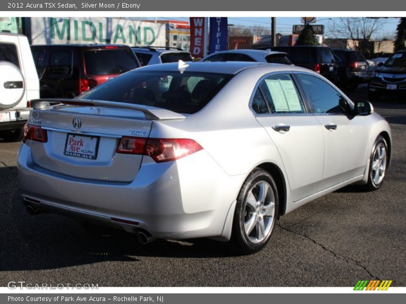 Silver Moon / Ebony 2012 Acura TSX Sedan