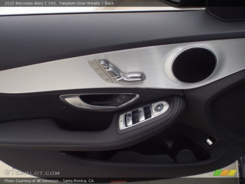 Paladium Silver Metallic / Black 2015 Mercedes-Benz C 300