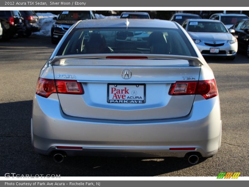 Silver Moon / Ebony 2012 Acura TSX Sedan