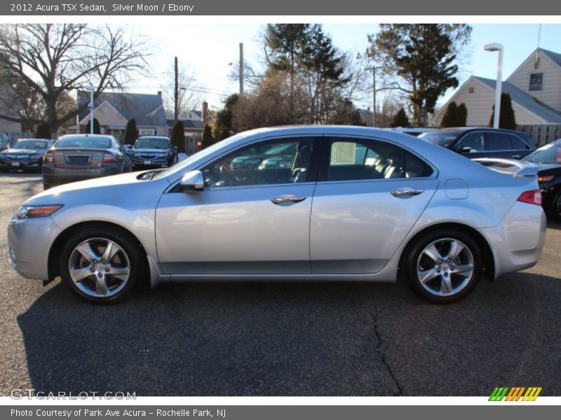 Silver Moon / Ebony 2012 Acura TSX Sedan