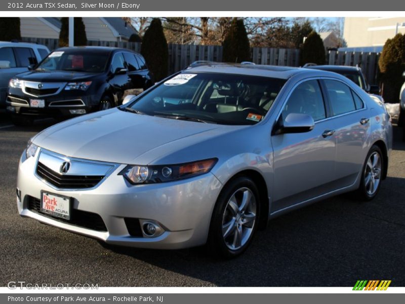 Silver Moon / Ebony 2012 Acura TSX Sedan