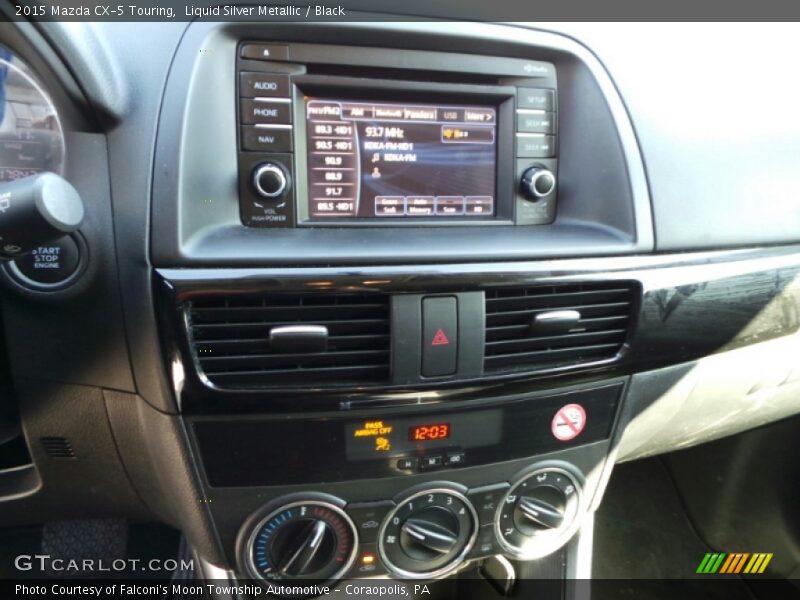 Liquid Silver Metallic / Black 2015 Mazda CX-5 Touring