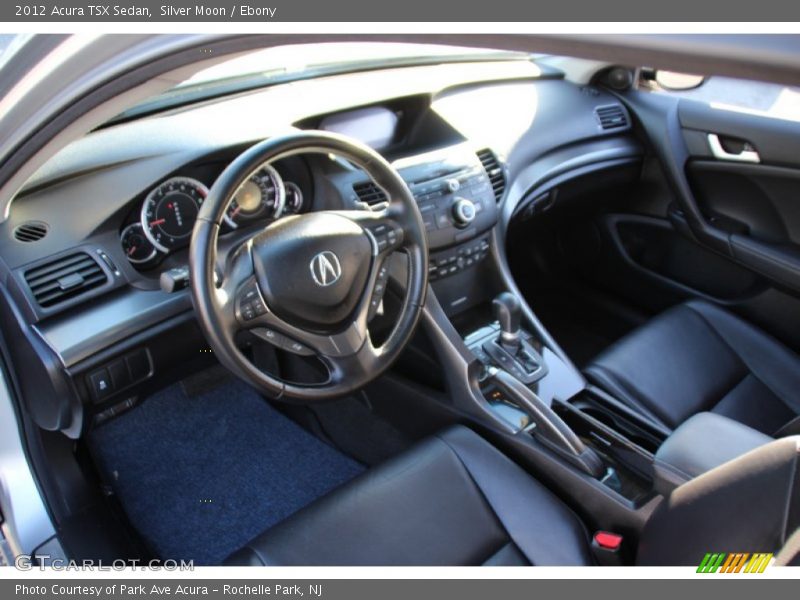Silver Moon / Ebony 2012 Acura TSX Sedan