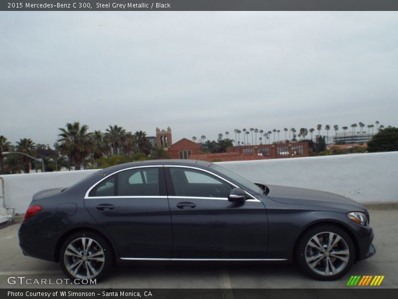 Steel Grey Metallic / Black 2015 Mercedes-Benz C 300