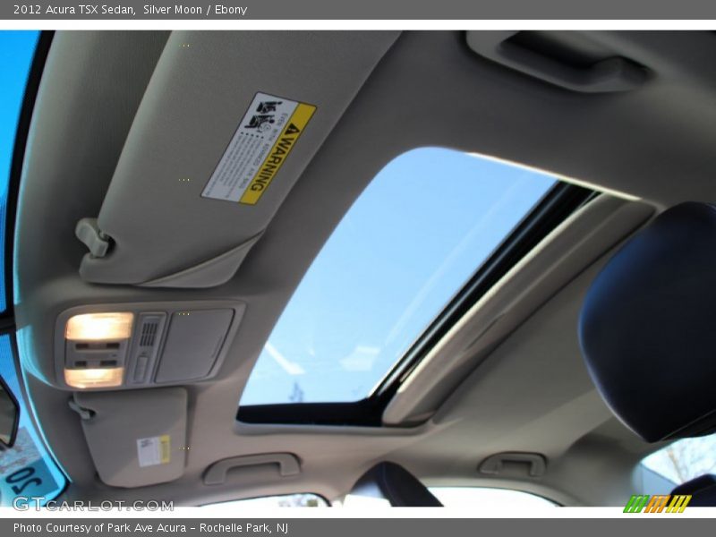 Silver Moon / Ebony 2012 Acura TSX Sedan