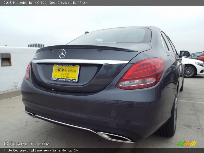 Steel Grey Metallic / Black 2015 Mercedes-Benz C 300