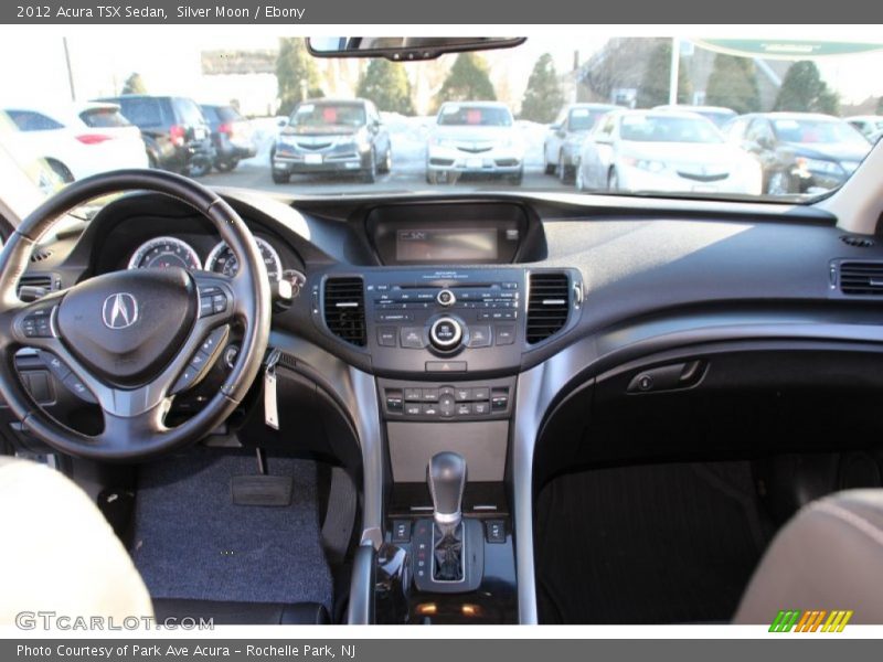 Silver Moon / Ebony 2012 Acura TSX Sedan