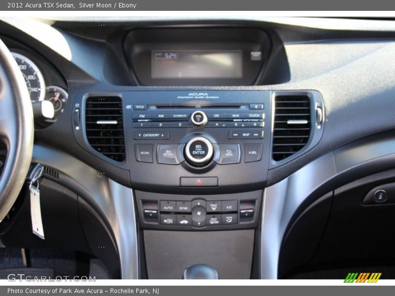 Silver Moon / Ebony 2012 Acura TSX Sedan