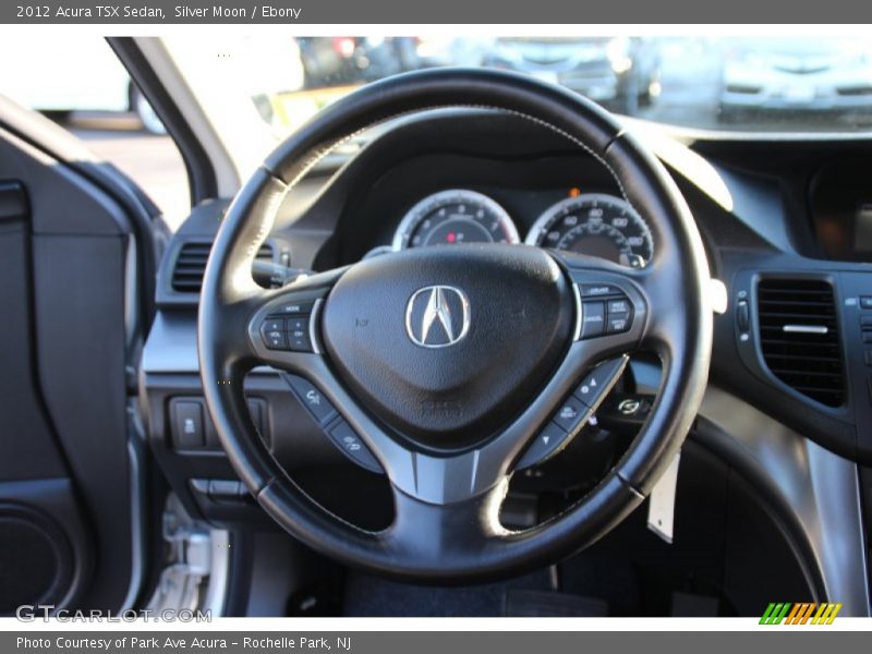 Silver Moon / Ebony 2012 Acura TSX Sedan