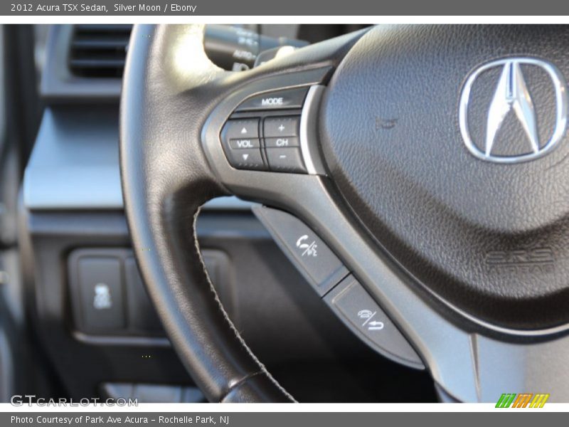 Silver Moon / Ebony 2012 Acura TSX Sedan