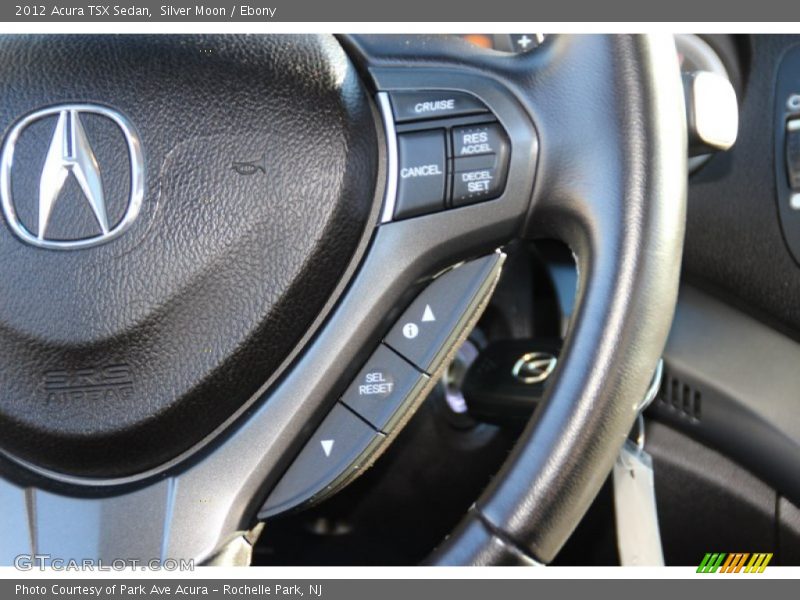 Silver Moon / Ebony 2012 Acura TSX Sedan