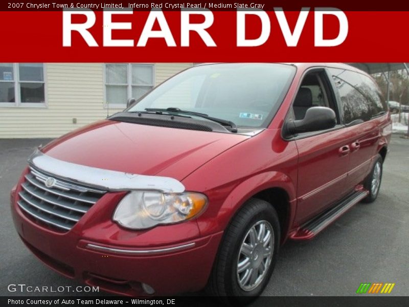 Inferno Red Crystal Pearl / Medium Slate Gray 2007 Chrysler Town & Country Limited