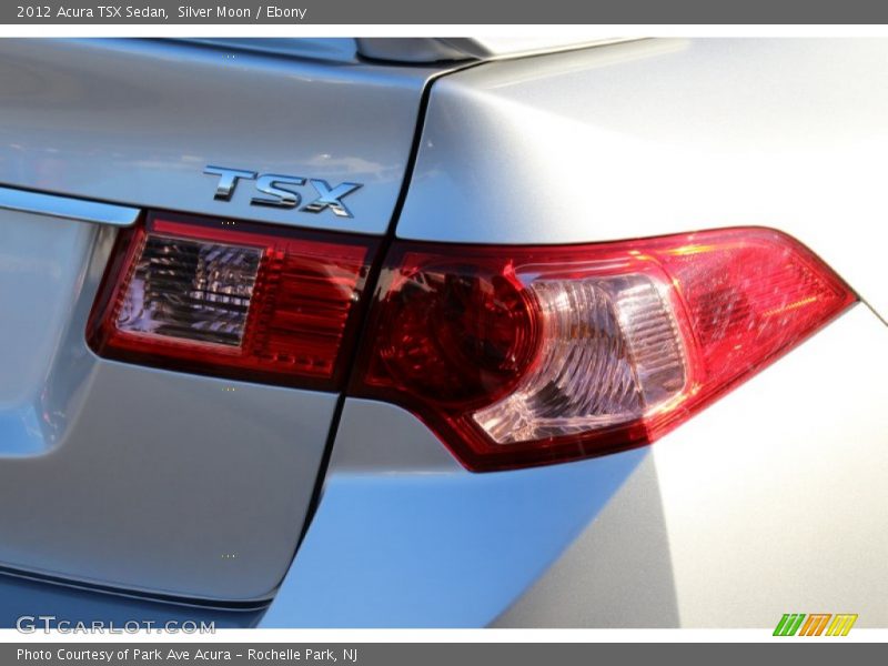 Silver Moon / Ebony 2012 Acura TSX Sedan