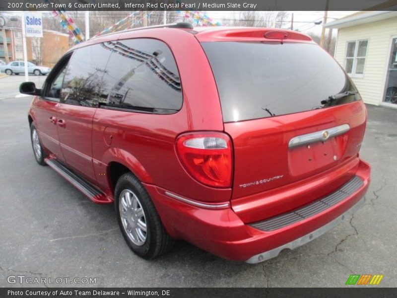 Inferno Red Crystal Pearl / Medium Slate Gray 2007 Chrysler Town & Country Limited