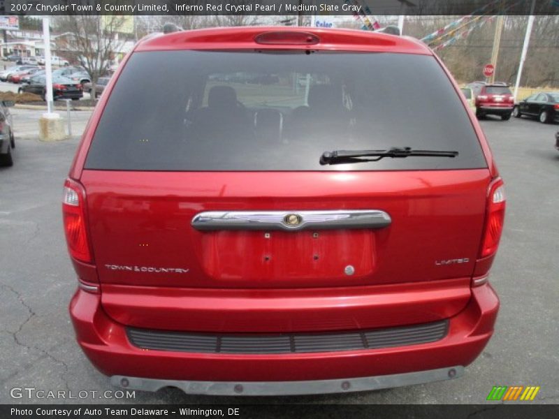 Inferno Red Crystal Pearl / Medium Slate Gray 2007 Chrysler Town & Country Limited