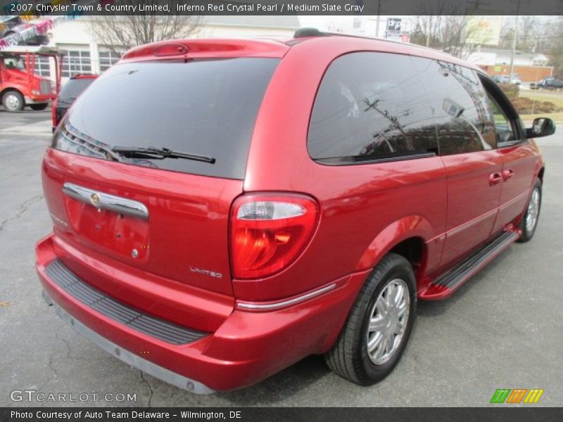 Inferno Red Crystal Pearl / Medium Slate Gray 2007 Chrysler Town & Country Limited