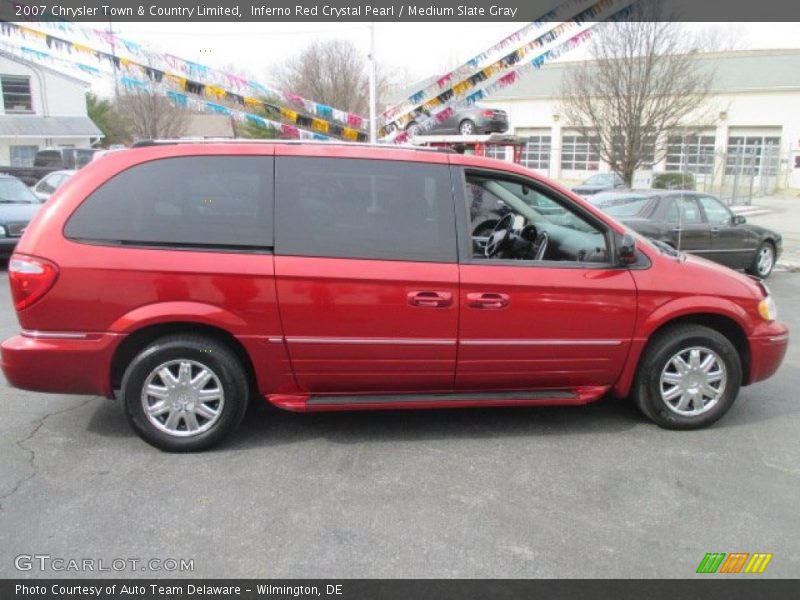 Inferno Red Crystal Pearl / Medium Slate Gray 2007 Chrysler Town & Country Limited