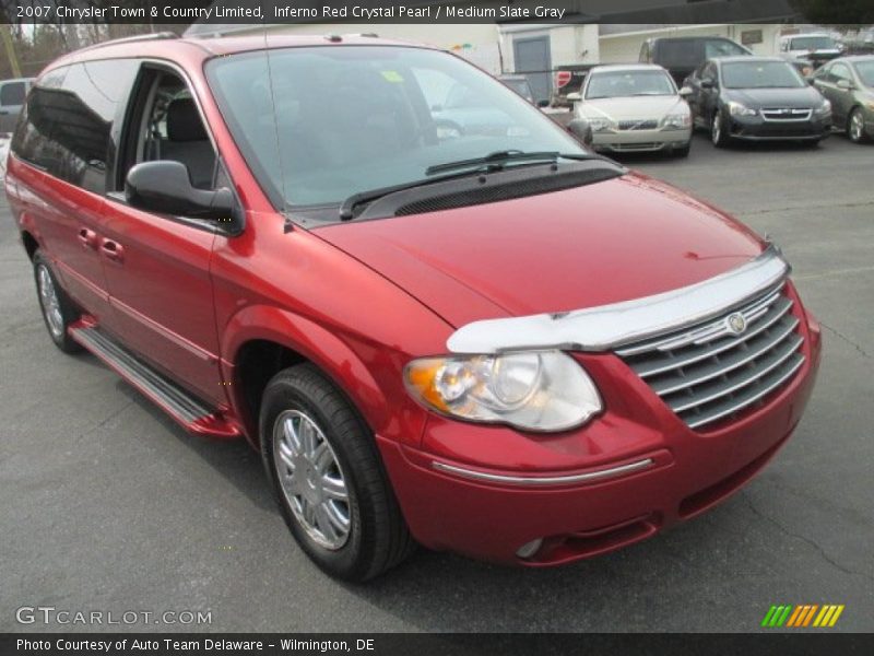 Inferno Red Crystal Pearl / Medium Slate Gray 2007 Chrysler Town & Country Limited