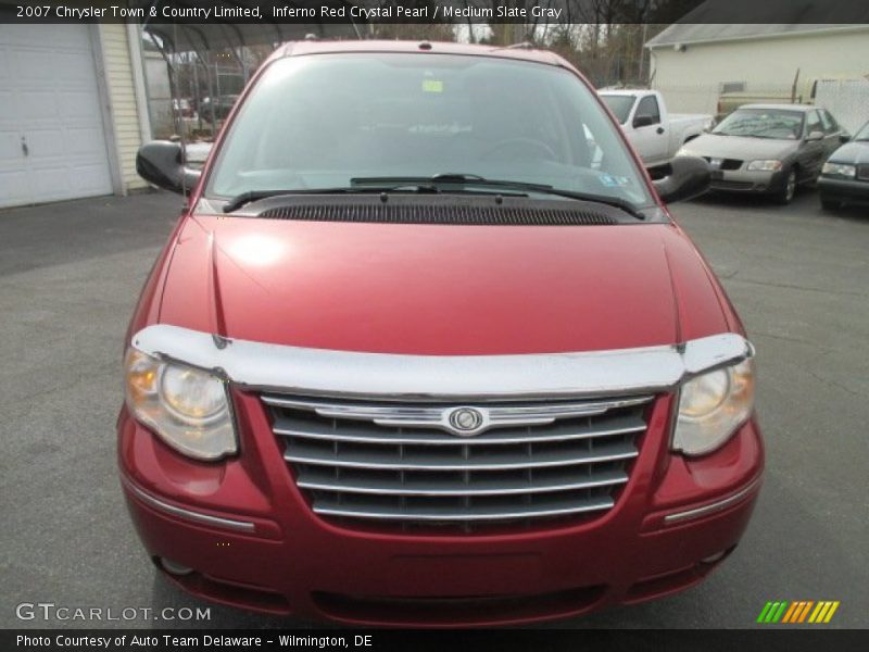 Inferno Red Crystal Pearl / Medium Slate Gray 2007 Chrysler Town & Country Limited