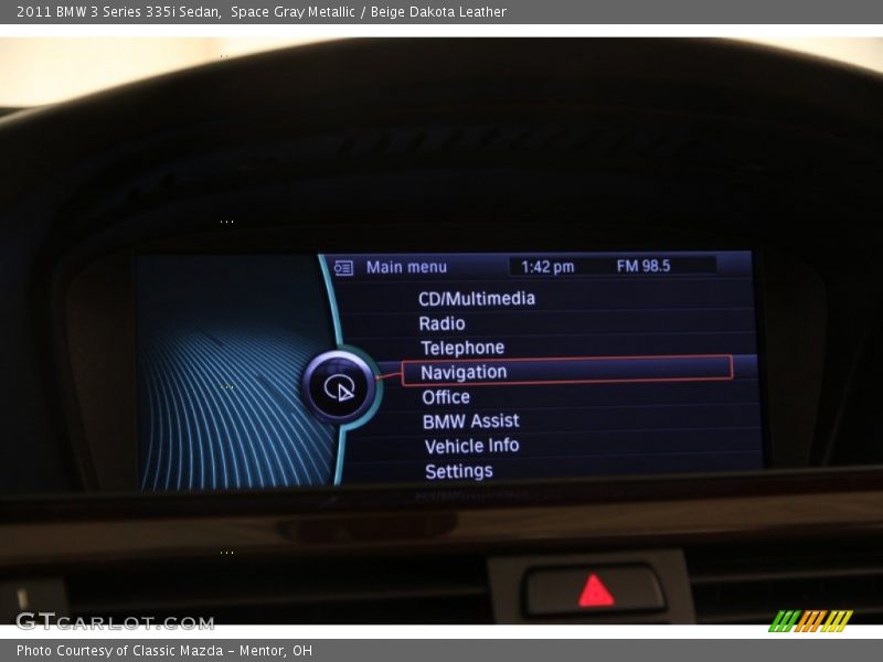 Space Gray Metallic / Beige Dakota Leather 2011 BMW 3 Series 335i Sedan