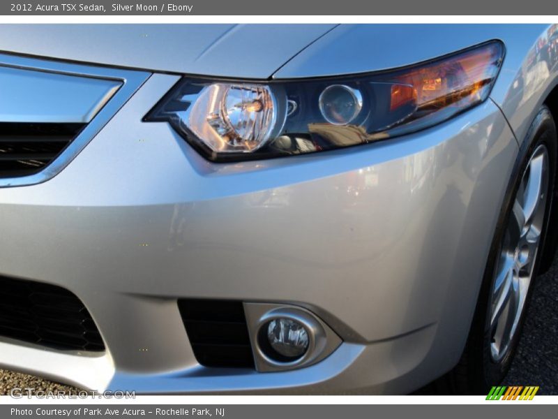 Silver Moon / Ebony 2012 Acura TSX Sedan