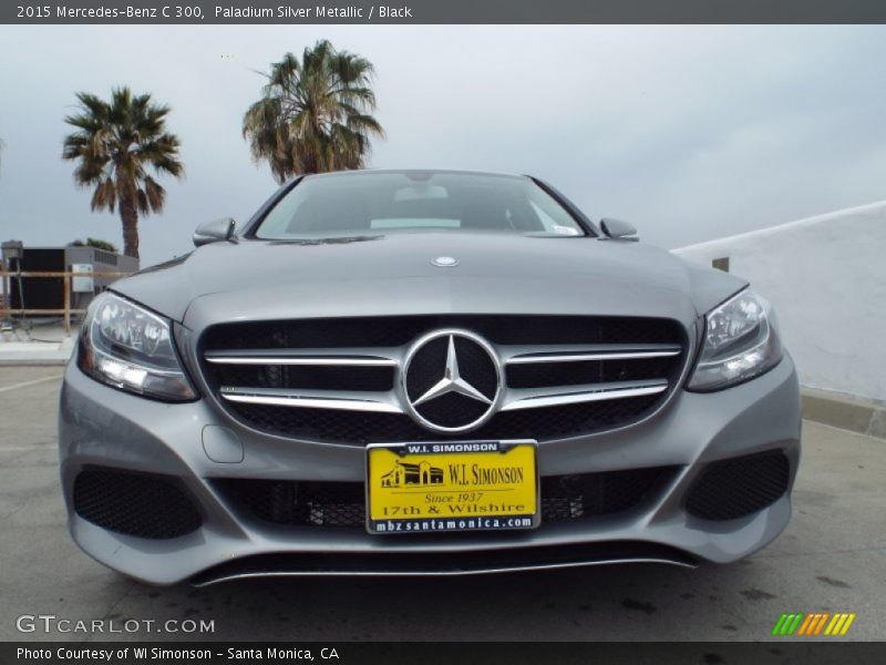 Paladium Silver Metallic / Black 2015 Mercedes-Benz C 300