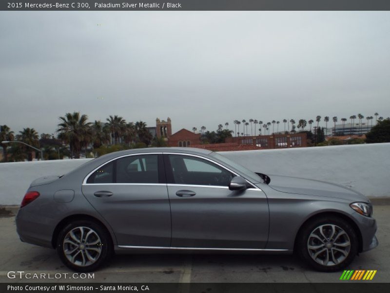 Paladium Silver Metallic / Black 2015 Mercedes-Benz C 300